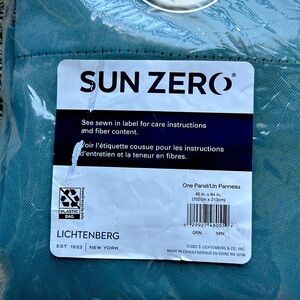 SunZero Blackout Curtains, Slate Gray. 40 x 84.